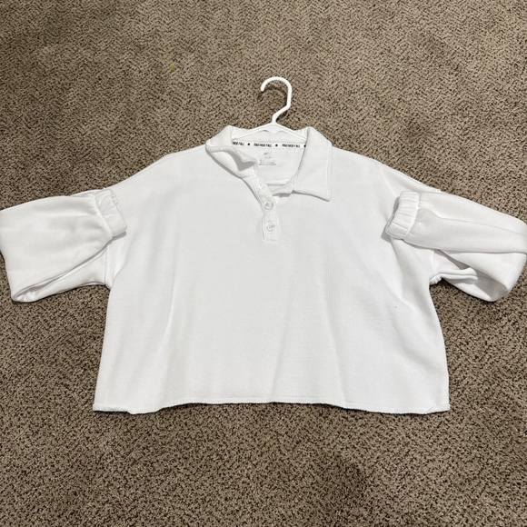 aerie Sweaters - Cropped Henley Sweatshirt